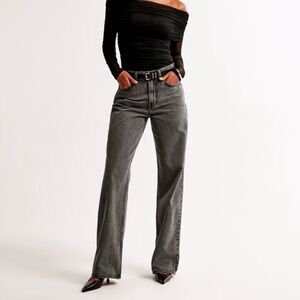 Abercrombie & Fitch Gray Straight Jeans